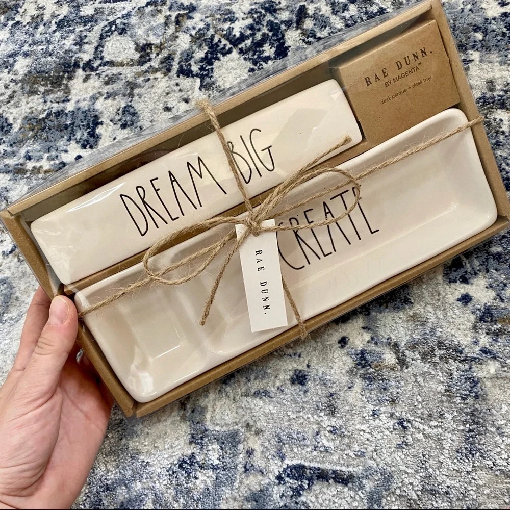 Rae Dunn LL Dream‎ Big & Create Desk Set NEW